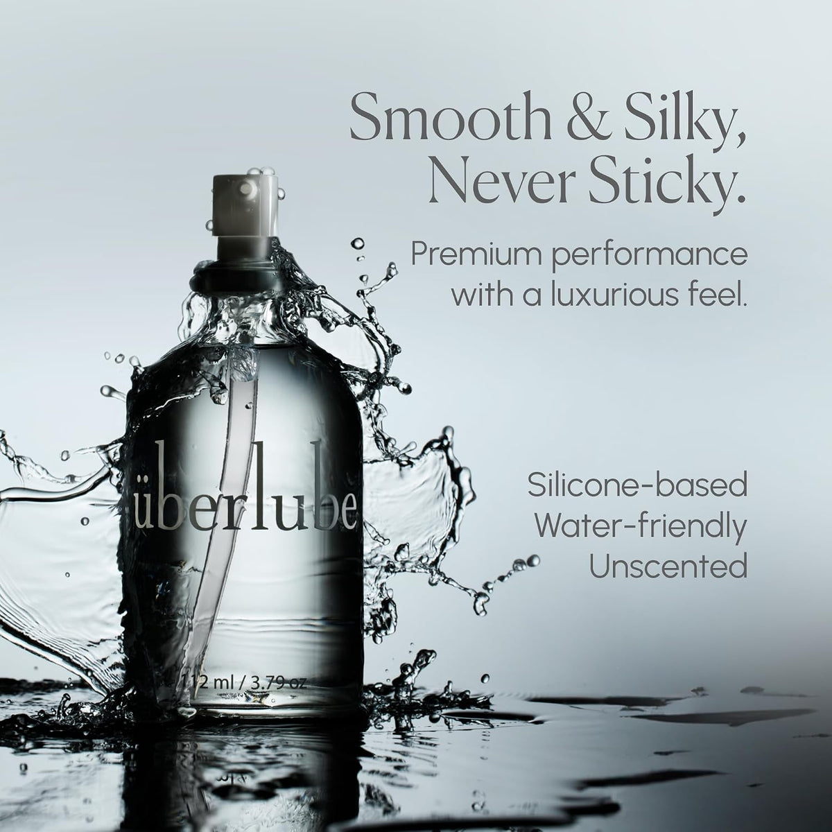 Uberlube Premium Silicone Lube - Unscented and Ultra Smooth